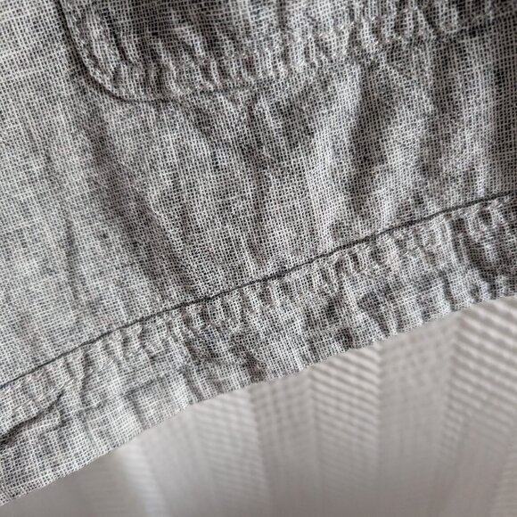 EXPRESS Linen Blend Grey Sailor Shorts Size 6 Summer Nautical Coastal - Picture 5 of 8